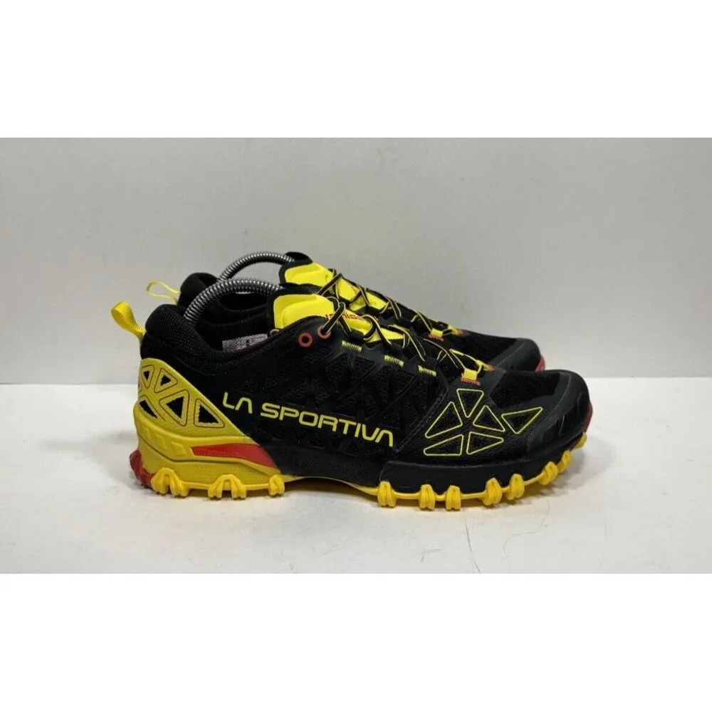 La Sportiva Bushido II GTX Trail Running Shoes Men’s Size 9.5 Black Yellow